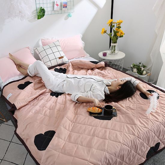 여름 차렵 이불 침구 매트 베개 침대 커버 패드 세트_