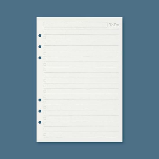 채움 6공 투두 리스트 리필 다이어리 속지 A5