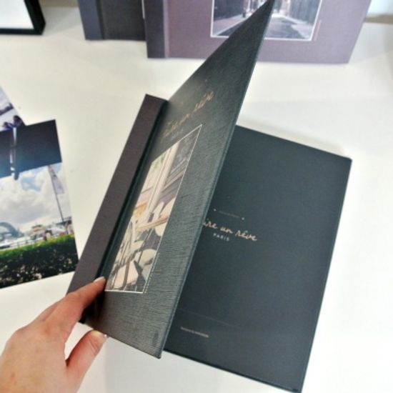 비팬시 미니흑지접착양장앨범 사진앨범