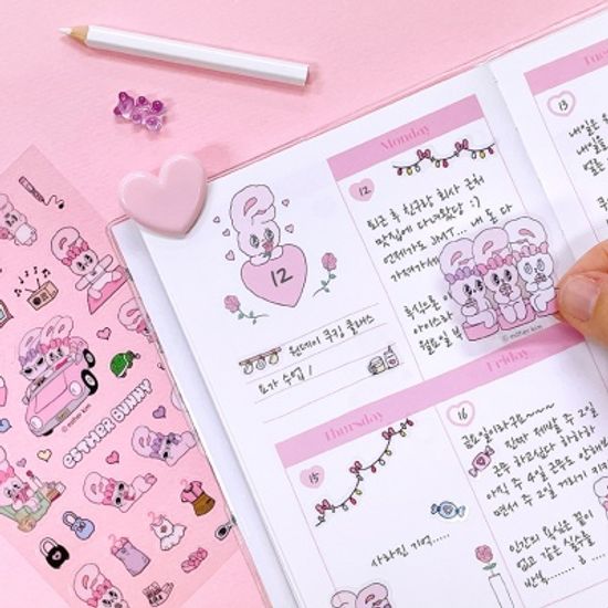 에스더버니 체리쉬 스티커(4디자인 1세트)