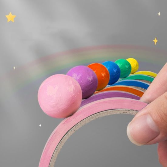 컬러 끈끈이 테이프 공 찐득 볼 만들기 집콕 말랑이