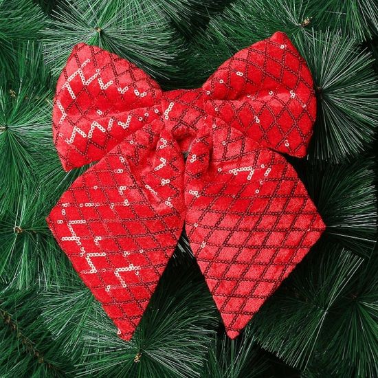 해피스 레드 리본세트 카페 크리스마스 오너먼트