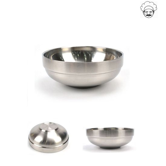 리린 샤틴 이중냉면기 비빔기 스텐대접 19cm(W75BA92)