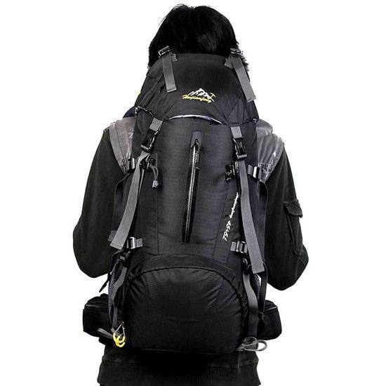 등산가방 배낭 커버포함 등산 50리터 블랙(WF9E4B4)