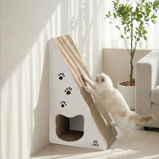 레토 수직 고양이 스크래처 숨숨집 하우스 LCH-V05