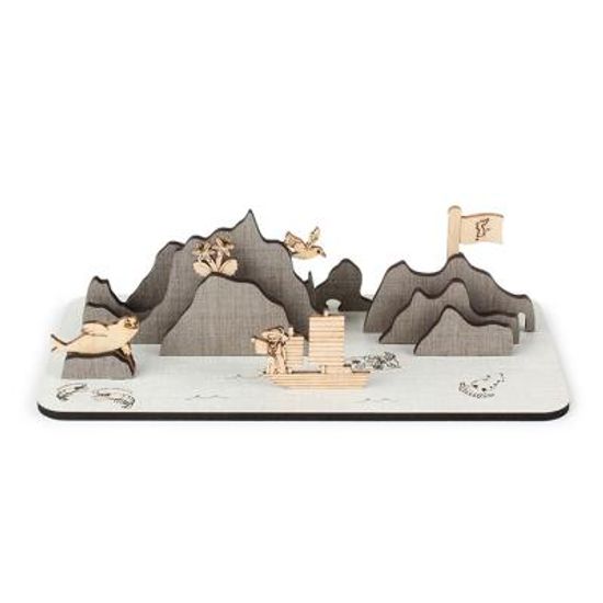 교육용 목재 입체퍼즐 - 영플래닛 나만의 독도만들기