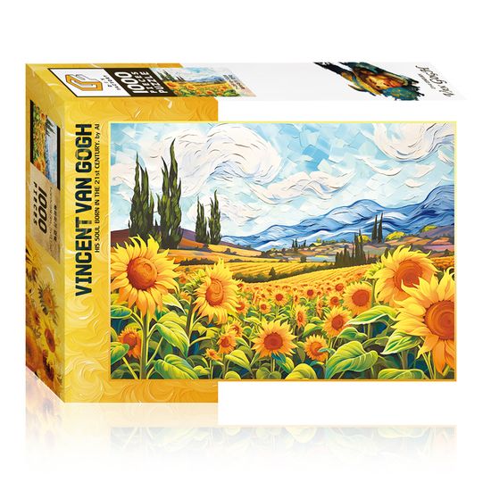 직소퍼즐 고흐 해바라기 언덕 1000피스 T-DF10-1039