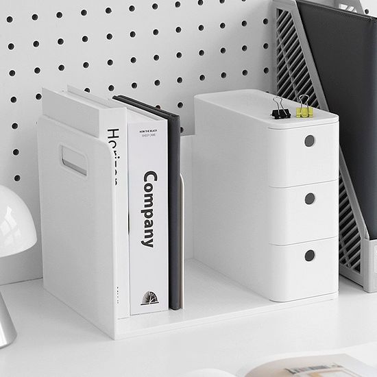 오피스 공부방 데스크정리 마음안정 3단서랍 책꽂이