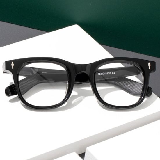 RECLOW ARROW BLACK GLASS 아세테이트 안경