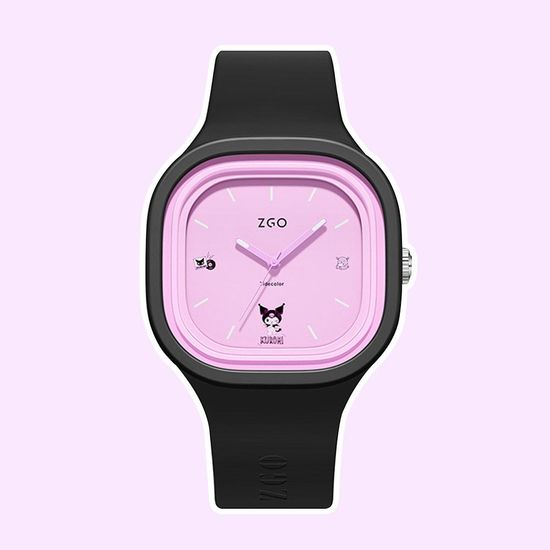 산리오 쿠로미 사각 손목시계(블랙퍼플)(WDB733A)