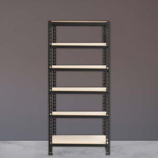 스피드랙 조립식 앵글 선반 6단 / 1000~1500mm 블랙