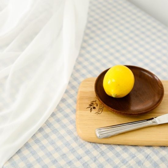 멜란체크 블루 면식탁보 테이블보