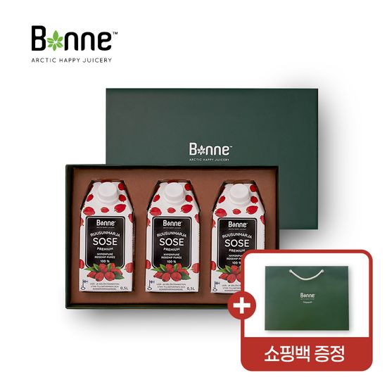 [선물세트]본네 로즈힙 퓨레 3개입 선물세트