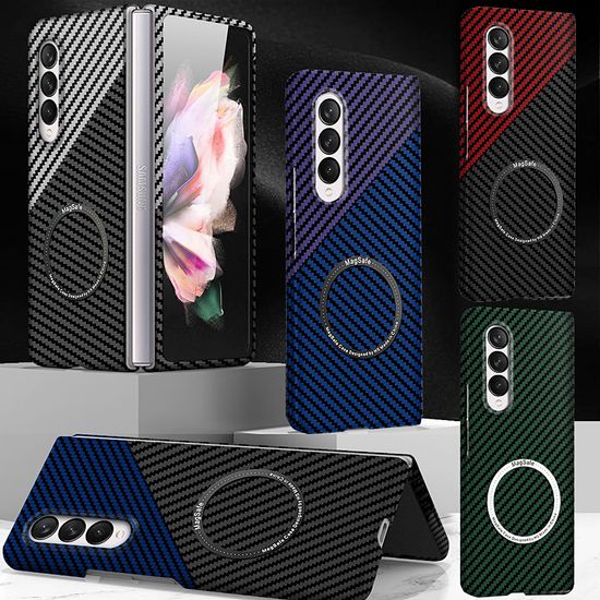 갤럭시 z폴드6 마그네틱 맥세이프 카본 하드 케이스