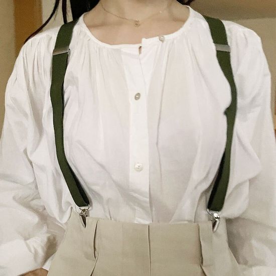 컬러 멜빵 성인용 카키(WFFMBDK)