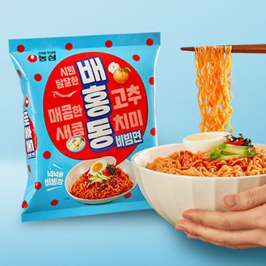 농심 배홍동 비빔면 137g 16개