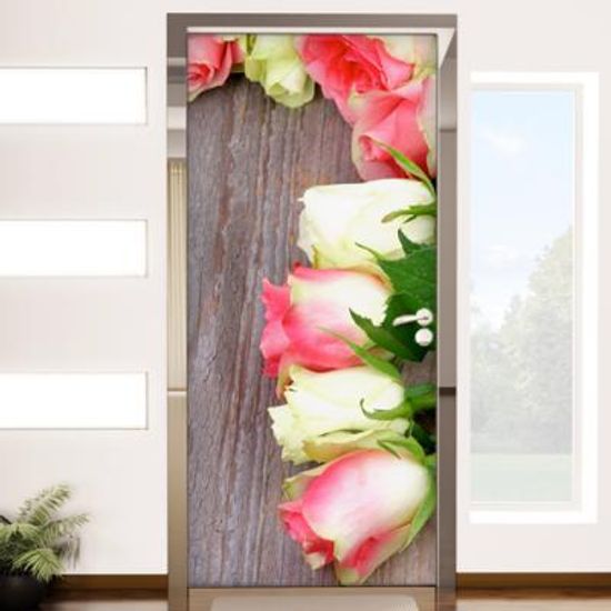 cj460-장미꽃이옹기종기_현관문시트지