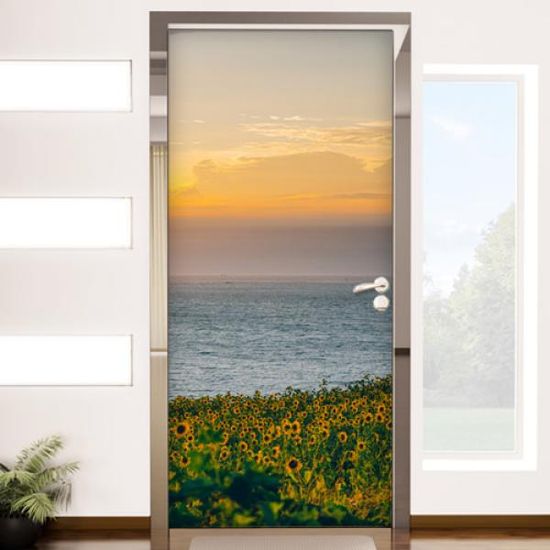 eh244-해바라기바다_현관문시트지