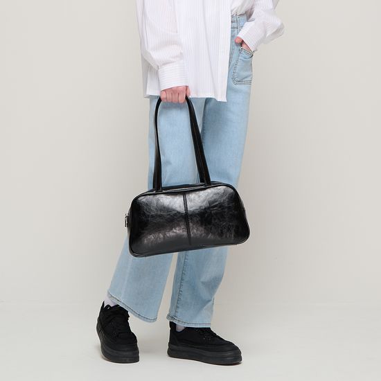 바케트 숄더백 (블랙)