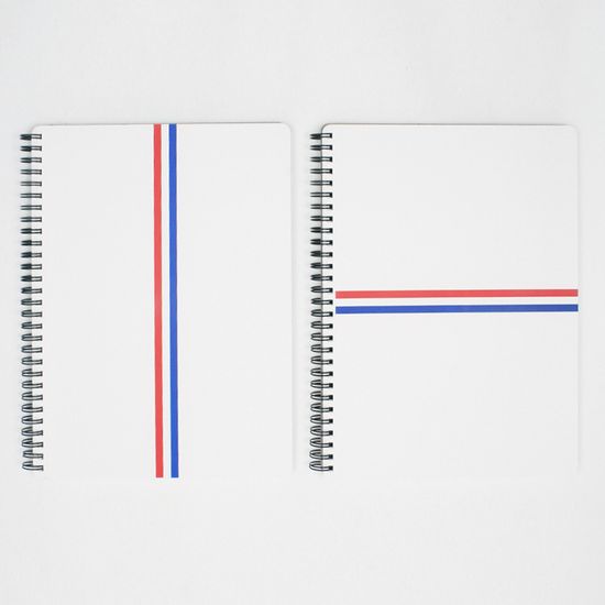색동 심플 연습장 모눈 라인 무지 스프링 노트 B5