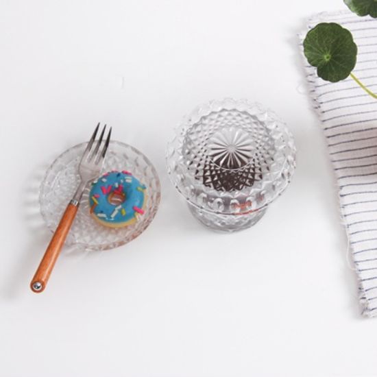 데일리 유리 컵뚜껑 or 컵받침 3P set