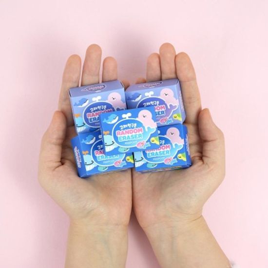 핑크풋 고래친구들랜덤지우개ver9