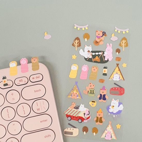 오첵 o-check 오!프렌즈 다꾸스티커 6p세트 데일리