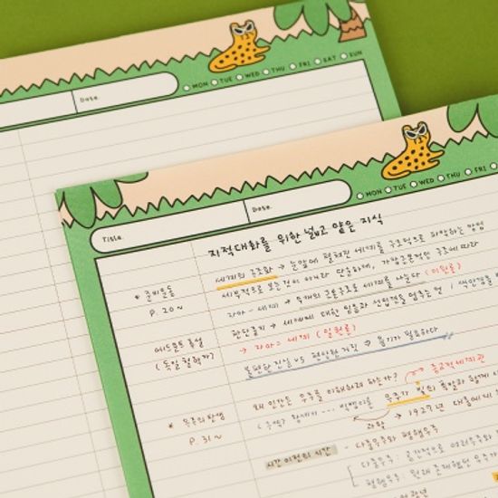 B5 노트패드_서다인 4종