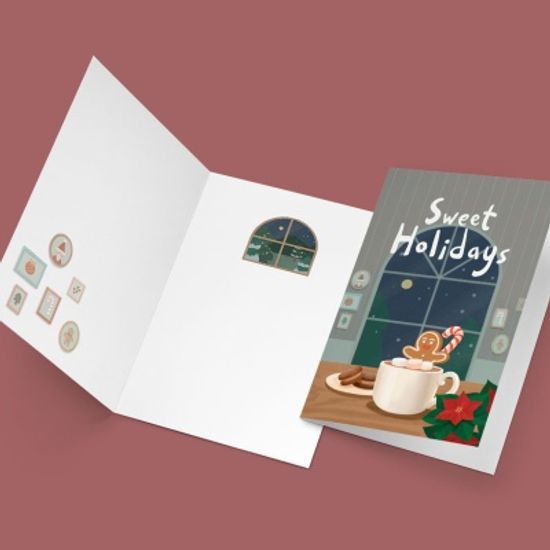 [크리스마스카드] XJW3216-SWEET HOLIDAYS 성탄절카드