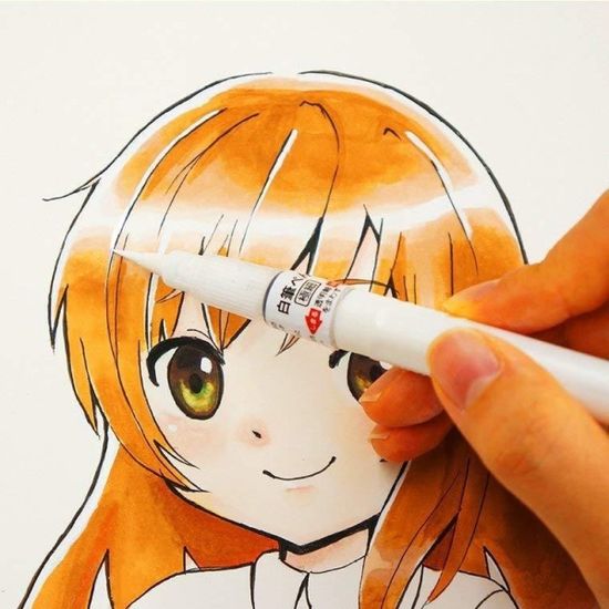 쿠레타케 지그 카투니스트 화이트 브러쉬/붓펜 CNBW