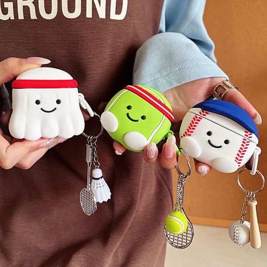 에어팟 4 3 2 1 세대 프로2 야구공 인형 키링 케이스