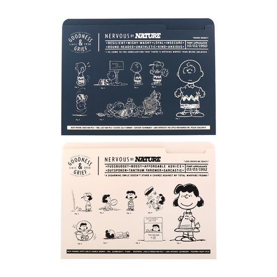 피너츠 스누피 75주년 페이퍼파일 (2 option)