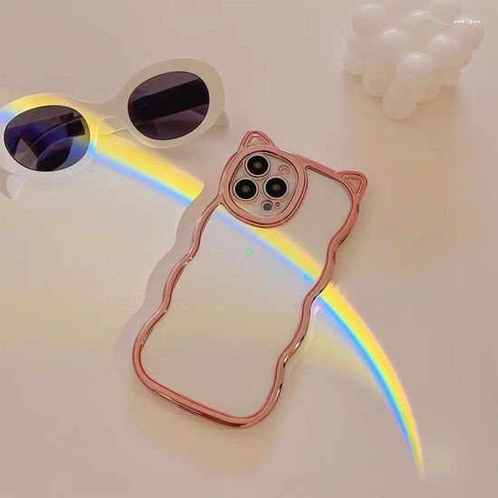 아이폰 물결 고양이귀 홀로그램 하트 투명 폰 케이스