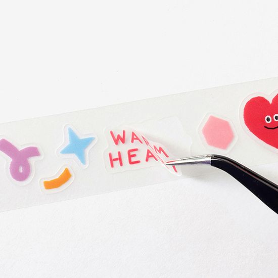 스마일 롤 스티커