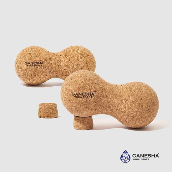 [가네샤요가프랍스] 코르크 마사지볼 듀얼 스탠다드
