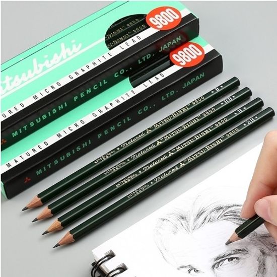 [MITSUBISHI uni]사무용 연필9800 HP(12자루)/K9800HB