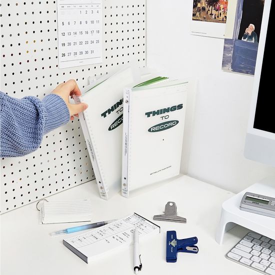 마넷 RECODE 26공 바인더 / 말차그린 속지