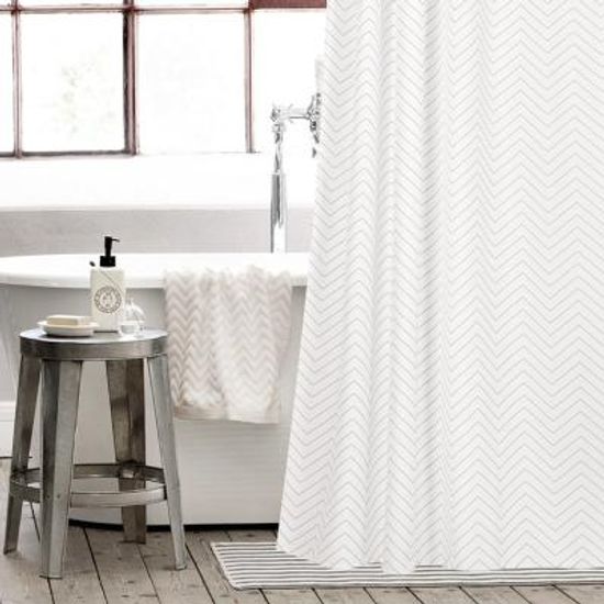 패브릭 방수 샤워커튼120x180 러플