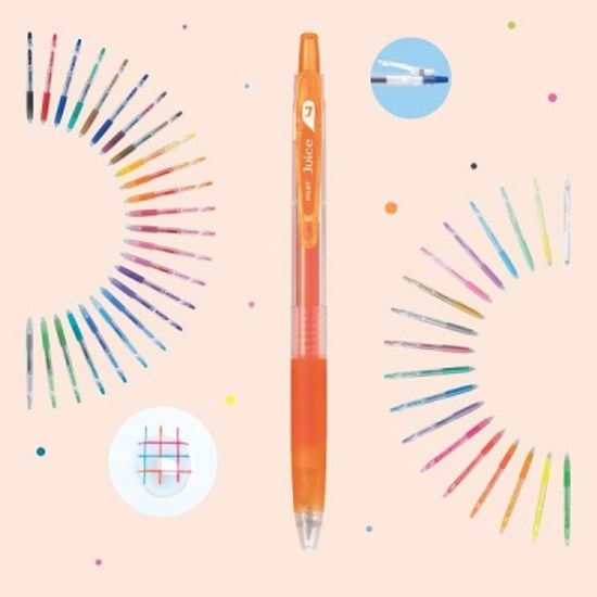파이롯트 쥬스 0.5mm 중성펜-메탈릭컬러 6색 60EF-6CM