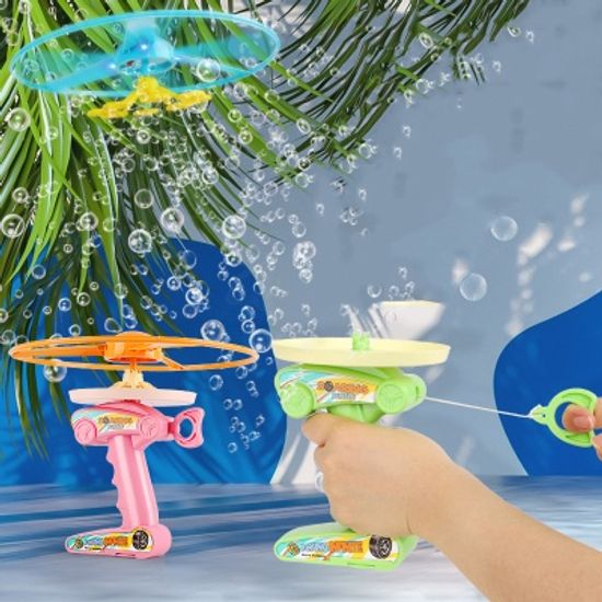 LED 헬리콥터 플라잉 버블건 프로펠라 비눗방울 놀이