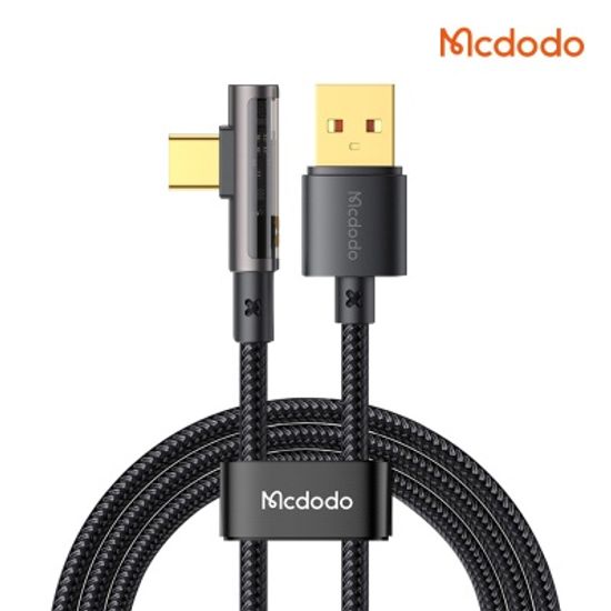 아이스 90도 USB-A to C타입 고속충전 케이블 CA338
