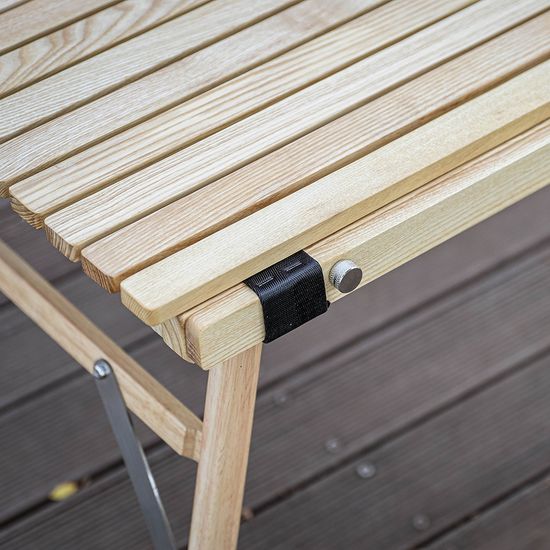 [캠핑덕] 애쉬 우드 롤테이블 캠핑 테이블 대형