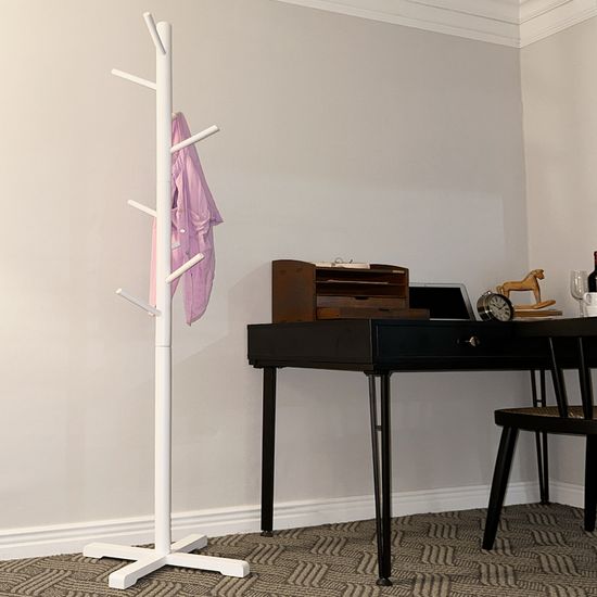 튼튼한 원목 스탠드 옷걸이 우드 행거