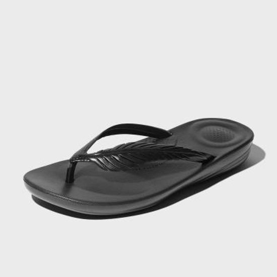 핏플랍 아이쿠션 페더 쪼리 All Black