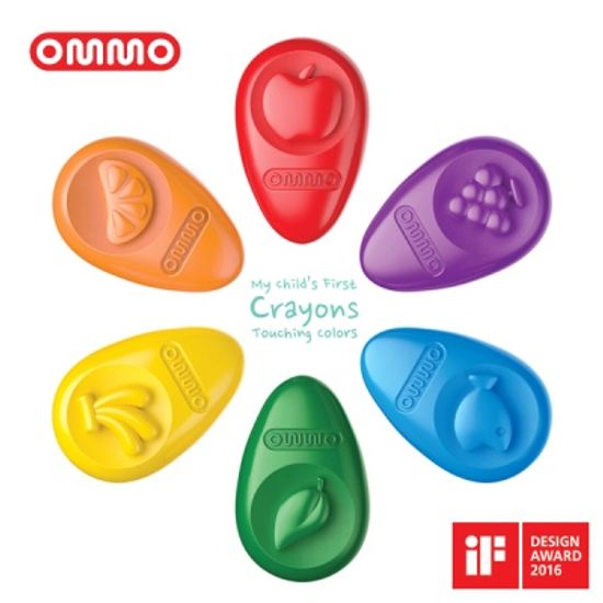 [OMMO] 옴모베이비크레용 6 Colors