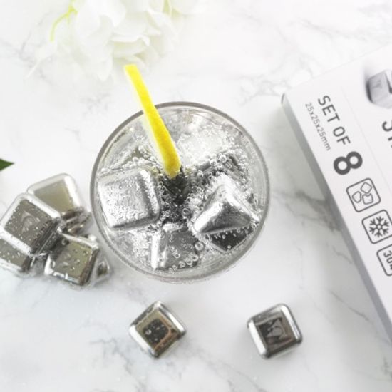 브리니클 스테인레스 아이스큐브 8개set