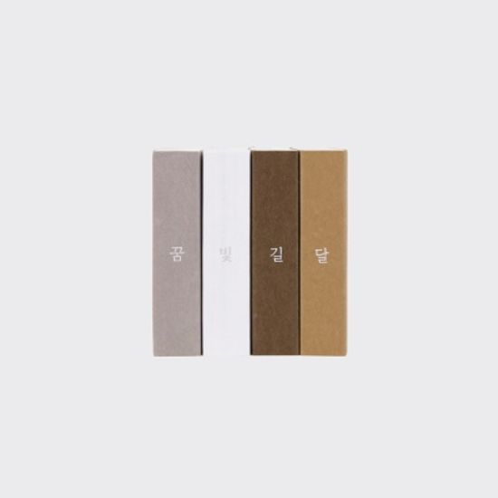 꿈밭에 봄마음 메모패드(중) 길-갈색 (Dark Brown)