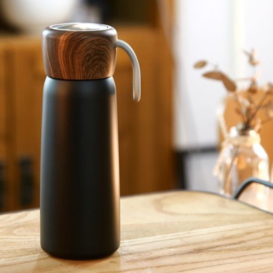 우드 진공 스텐 보온보냉 텀블러 400ml 택1