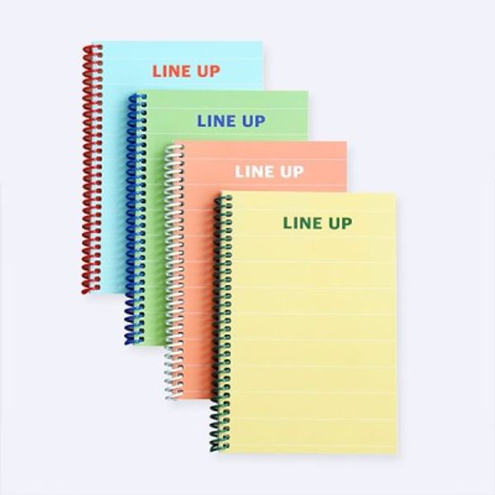 리훈 아무노트 스프링 모눈 무지 줄 공책 4권세트