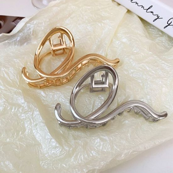 골드/실버 꼬임 헤어 집게핀 고정핀 예쁜 악세사리